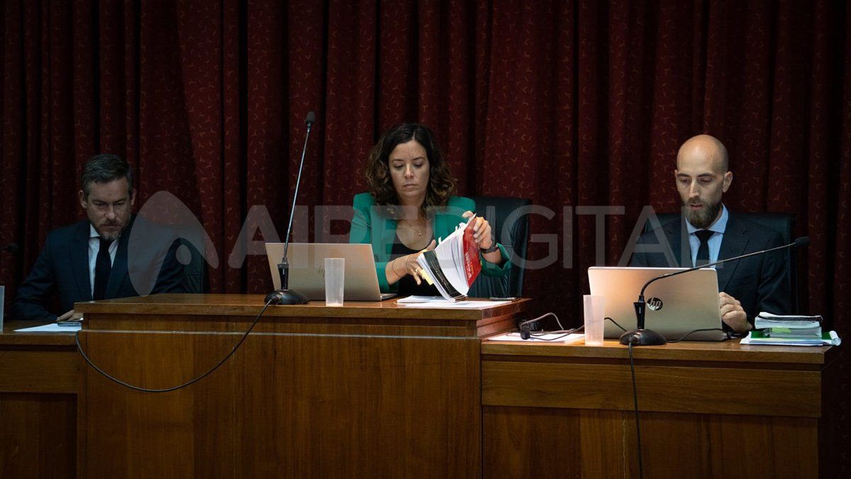 Los jueces que integran el tribunal en el juicio por el homicidio de Hugo Oldani.