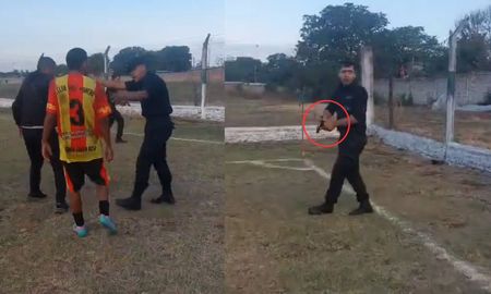 Escándalo en Salta: un policía sacó su arma en plena cancha y fue suspendido tras el clásico del Ascenso