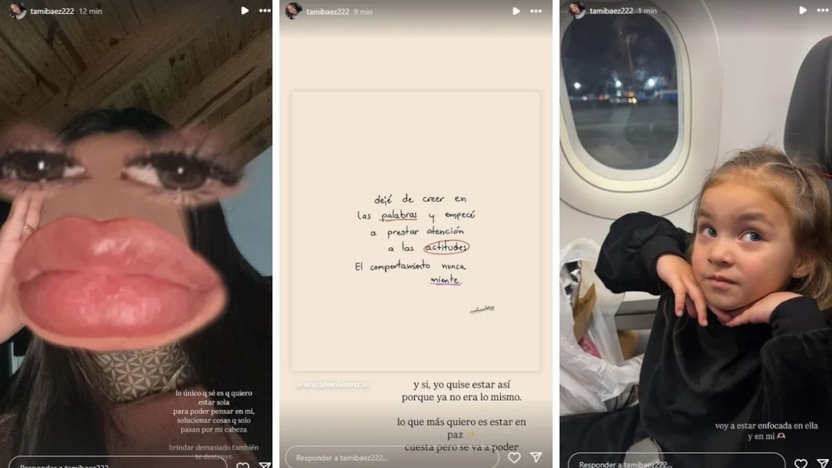 Tamara Báez afirmó que quiere estar sola y que se enfocará en ella y en su hija, Jamaica. Tamara Báez afirmó que quiere estar sola y que se enfocará en ella y en su hija, Jamaica.