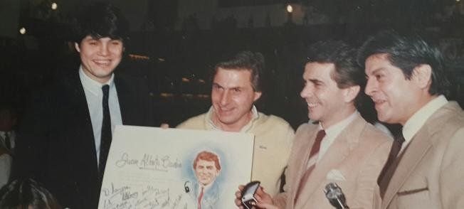 Marcelo Tinelli en la cantina Don Carlos.