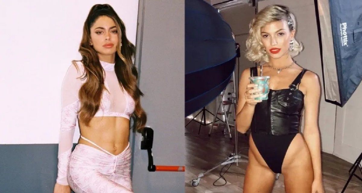 Los jugados looks de Tini Stoessel y Stefi Roitman: jean tiro bajo y tanga a la cadera: