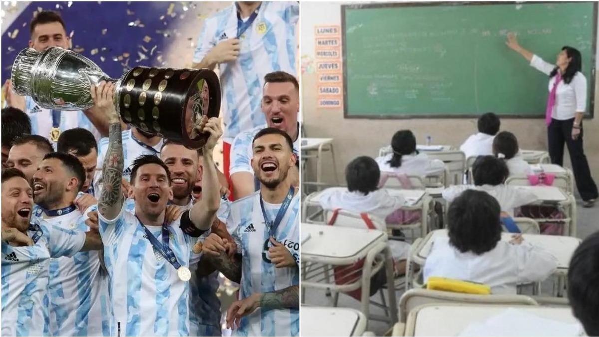 Por la Scaloneta: el ingenioso y llamativo incentivo de un colegio para que los alumnos no se lleven materias