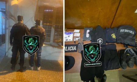 Barrio Scarafía: un detenido con ropa de la policía Barrio Scarafía: un detenido con ropa de la policía