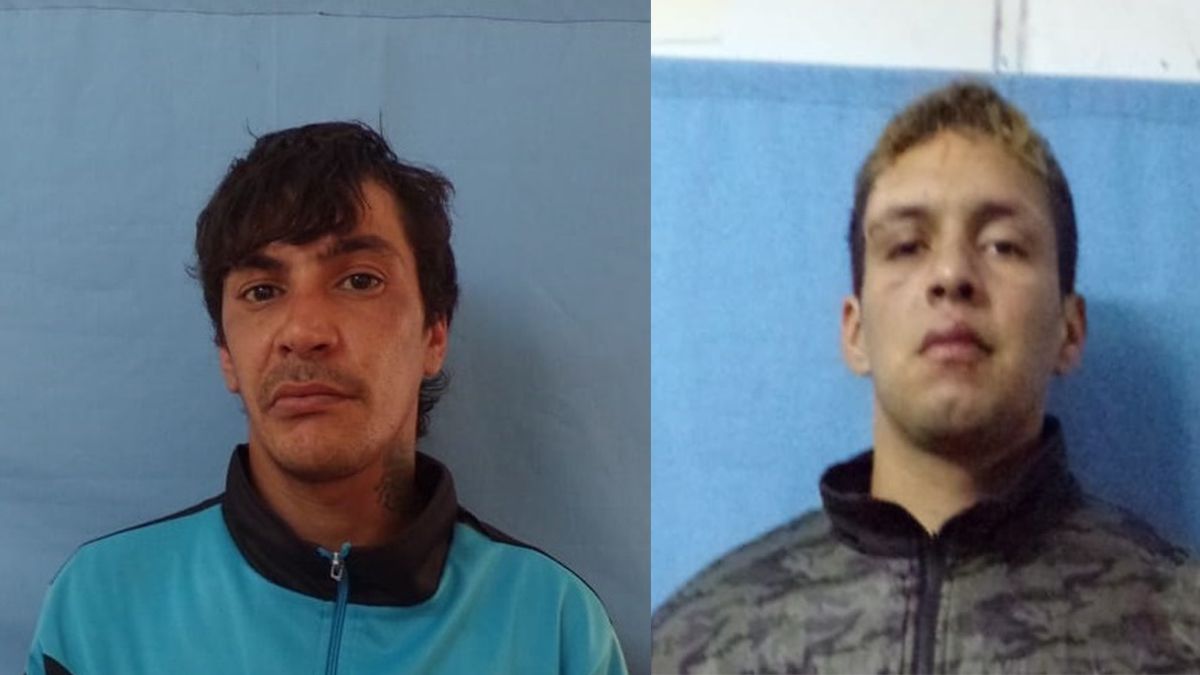 Quiróz y Suárez en su foto de prontuario policial.&nbsp;