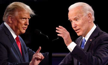 Los candidatos mostraron sus marcadas diferencias, en un debate moderado por la periodista del canal NBC Kristen Welker. Los candidatos mostraron sus marcadas diferencias, en un debate moderado por la periodista del canal NBC Kristen Welker.