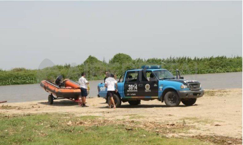 Monte Vera -búsqueda de una persona que se ahogó