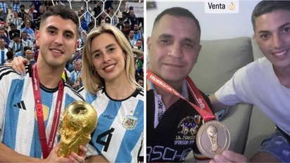 Ganó el Mundial de Qatar 2022 y su ex esposa le vendió la medalla de campeón para pagar su departamento