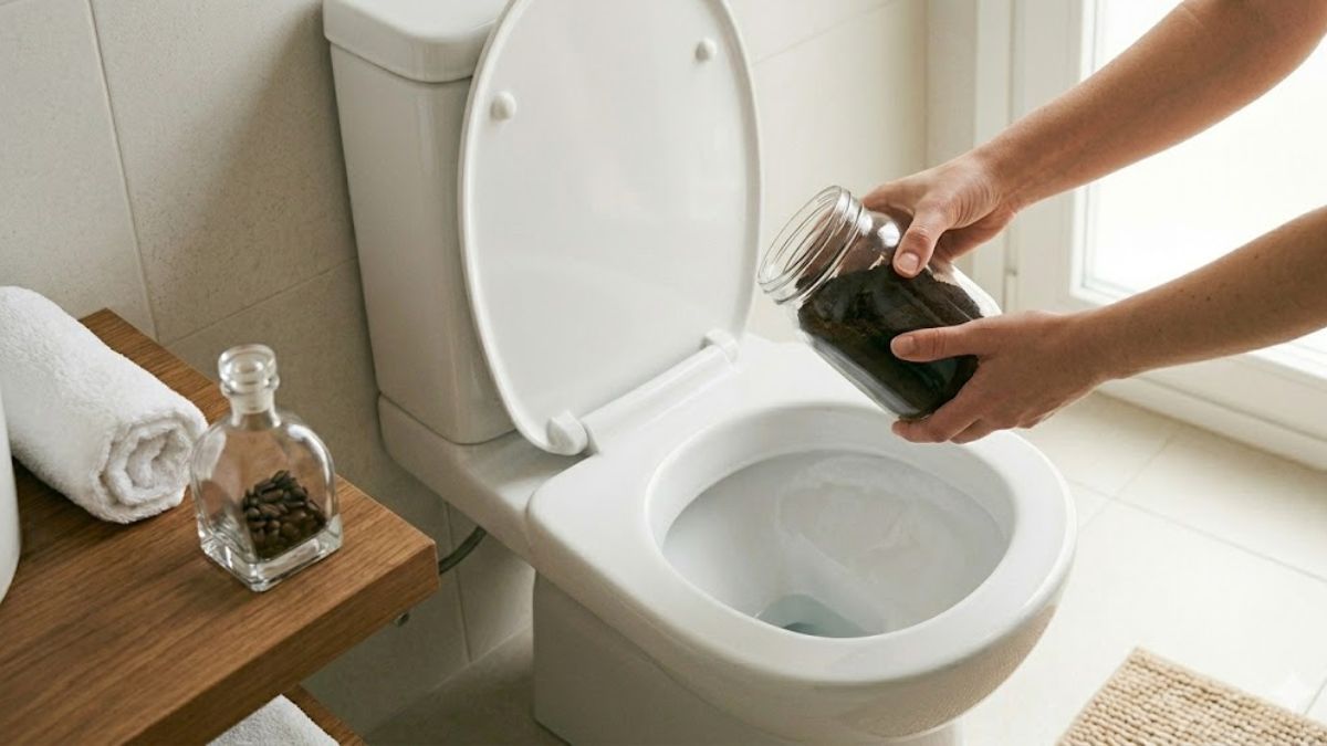 Por qué recomiendan tirar café usado en el inodoro y qué beneficios tiene.