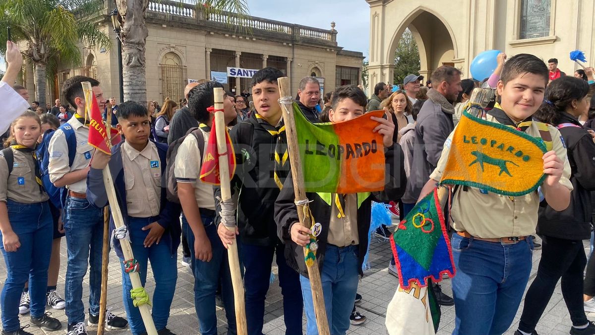 Los Boys Scout dieron su presente en la peregrinación