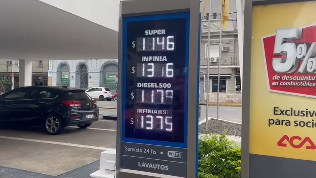 As&iacute; quedaron los precios en la cartelera de YPF este domingo 1&deg; de septiembre.