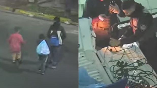 Los nenes fueron demorados tras ser descubiertos robando cables.&nbsp;