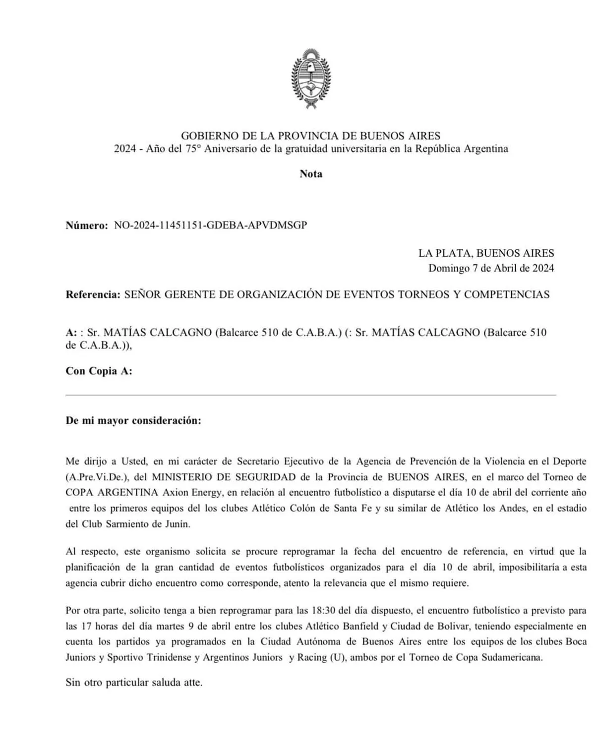 Se suspendió el partido de Colón vs. Los Andes, por Copa Argentina. Se suspendió el partido de Colón vs. Los Andes, por Copa Argentina.