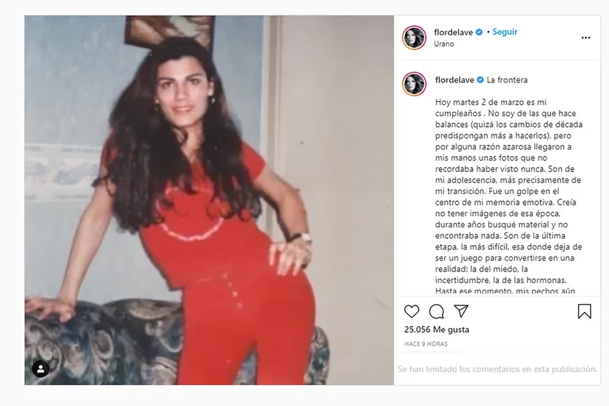 Flor de la V había compartido esta imagen en su Instagram personal.