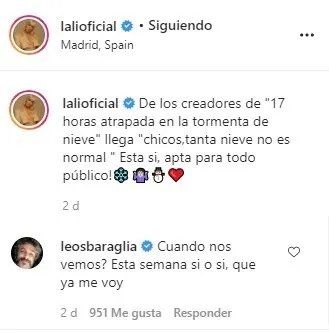 El comentario de Leo Sbaraglia a Lali Espósito.