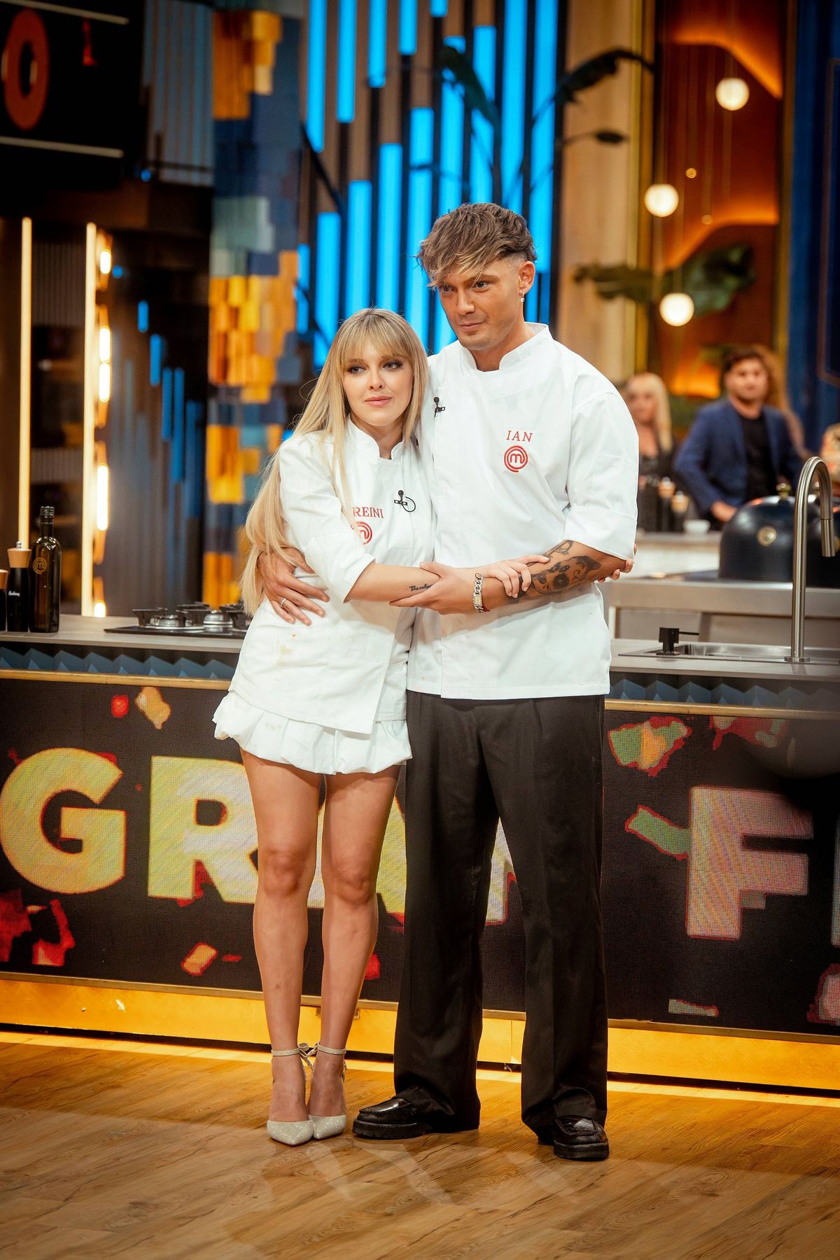 Ian Lucas y Sofía Gonet en la final de MasterChef Celebrity.