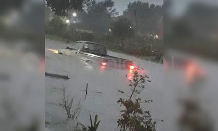 En Las Rosas, Belgrano, se precipitaron unos 300 milímetros en la mañana.