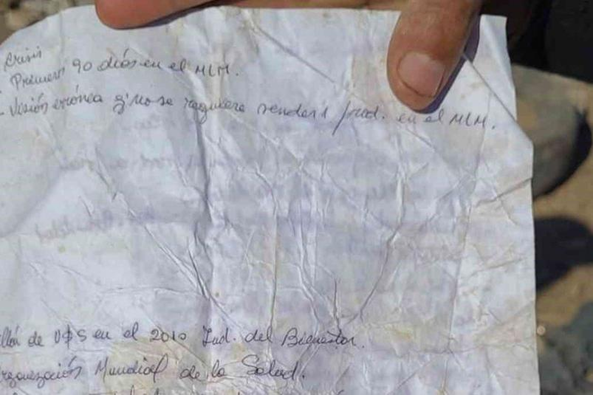 Foto captura de la carta de la supuesta dueña de los dólares.