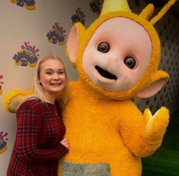 Jessica Smith con Laa-laa.