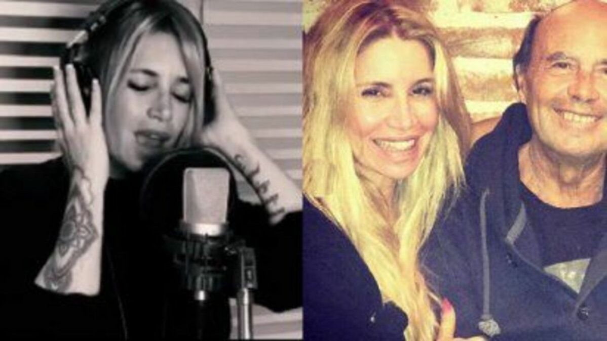 Florencia Peña escribió la canción días después de la partida de Julio. La grabó con la ayuda de su ex marido y padre de sus dos hijos.