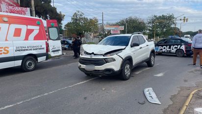 Fuerte accidente en tránsito en uno de los ingresos a Santa Fe: un motociclista resultó herido