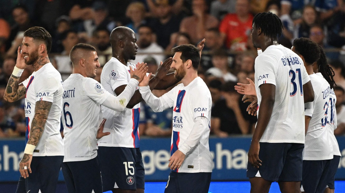 Lionel Messi campeón con el PSG tras empatar con Racing de Estrasburgo.