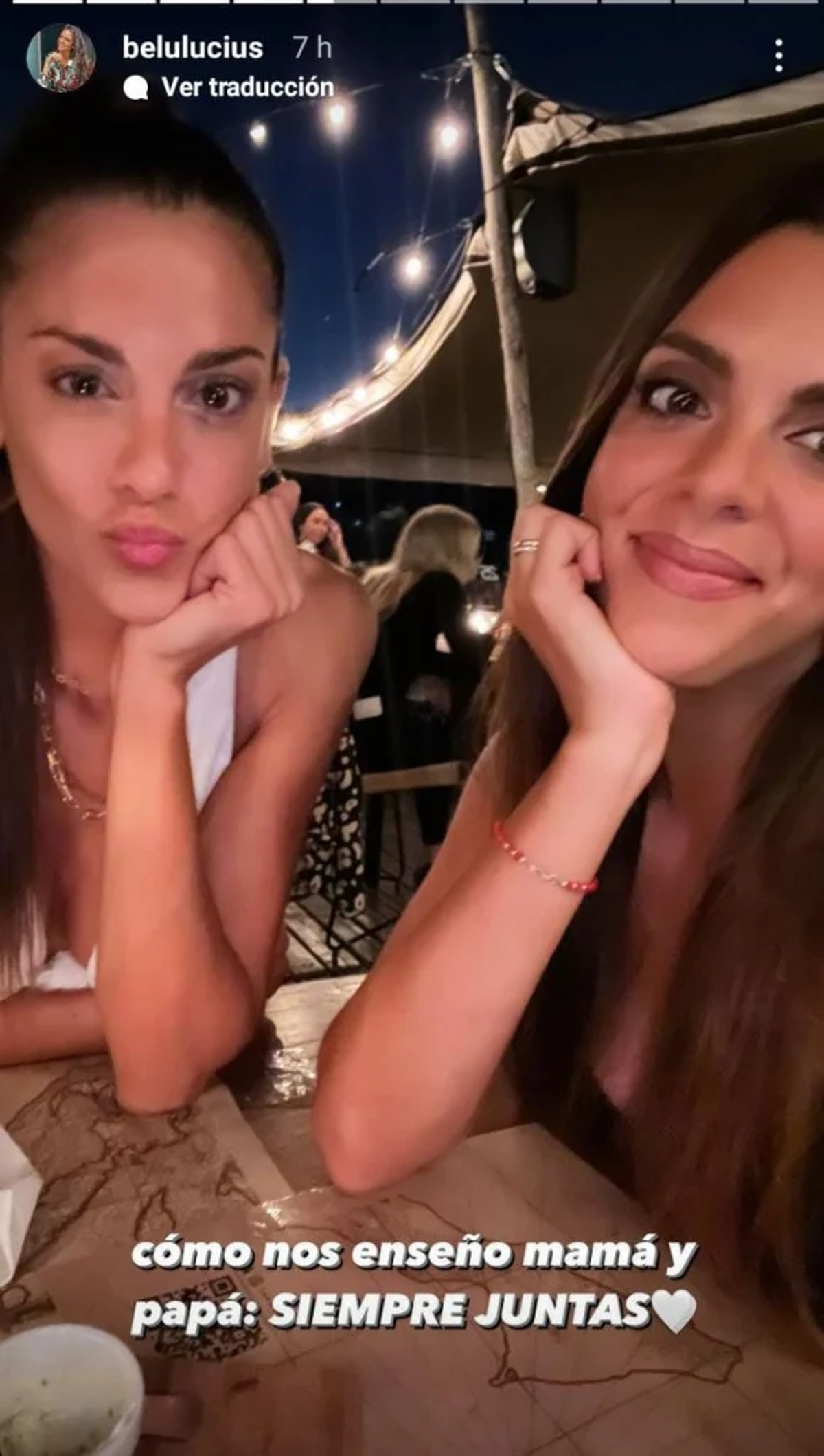 Belu Lucius reaccionó a los rumores de pelea con su hermana Emily.