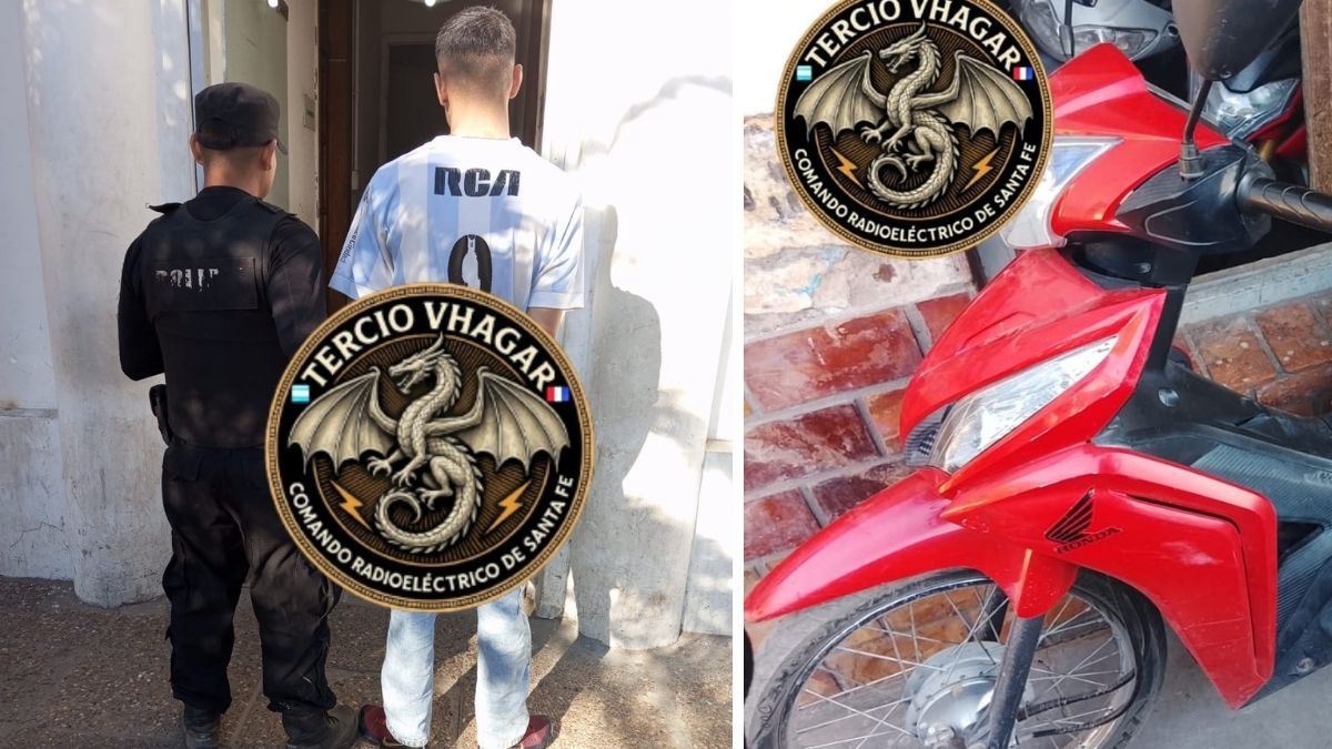 Detenido en Santa Fe con una moto robada
