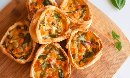Estas canastitas son una excelente opción para cualquier comida o picada. Estas canastitas son una excelente opción para cualquier comida o picada.