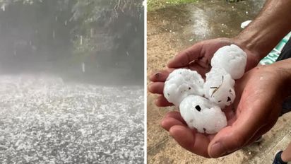 Fuerte caída de granizo en Córdoba: así fue la tormenta que sorprendió a la provincia