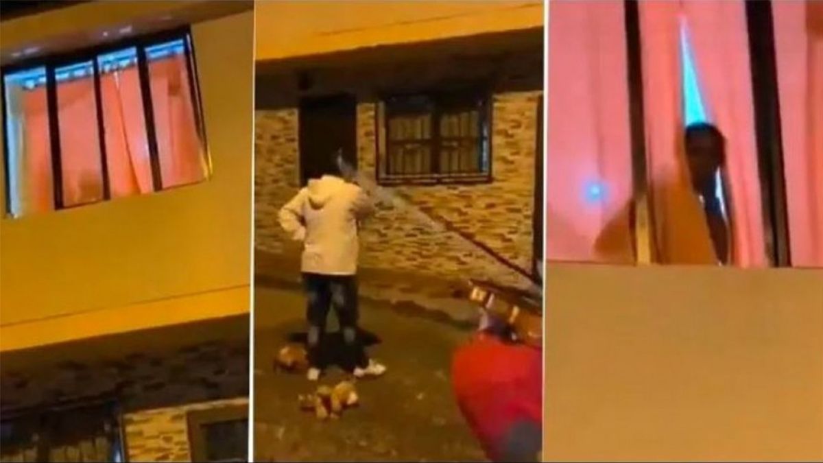 Un hombre enamorado armó toda una sorpresa para su pareja