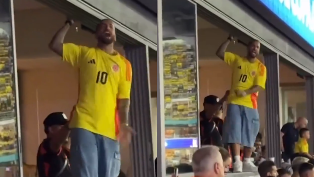 Maluma se calentó con unos hinchas argentinos en la final de la Copa América y se hizo viral