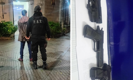 Detuvieron a un hombre en Santa Fe que entregó armas a la policía. Detuvieron a un hombre en Santa Fe que entregó armas a la policía.