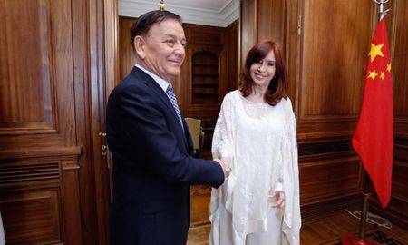 en su primera actividad, cristina recibio a las delegaciones de china y rusia en su primera actividad, cristina recibio a las delegaciones de china y rusia