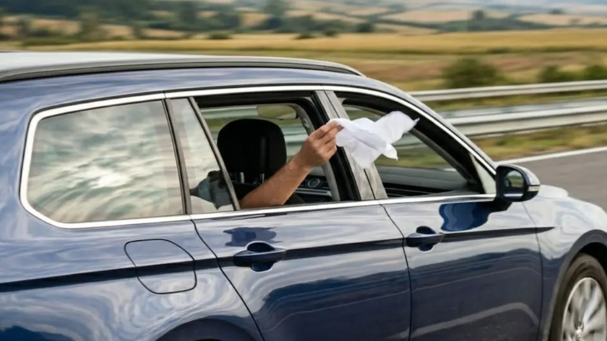 Qué indica una tela blanca en la ventanilla de un auto y cómo actuar en la ruta. Qué indica una tela blanca en la ventanilla de un auto y cómo actuar en la ruta.