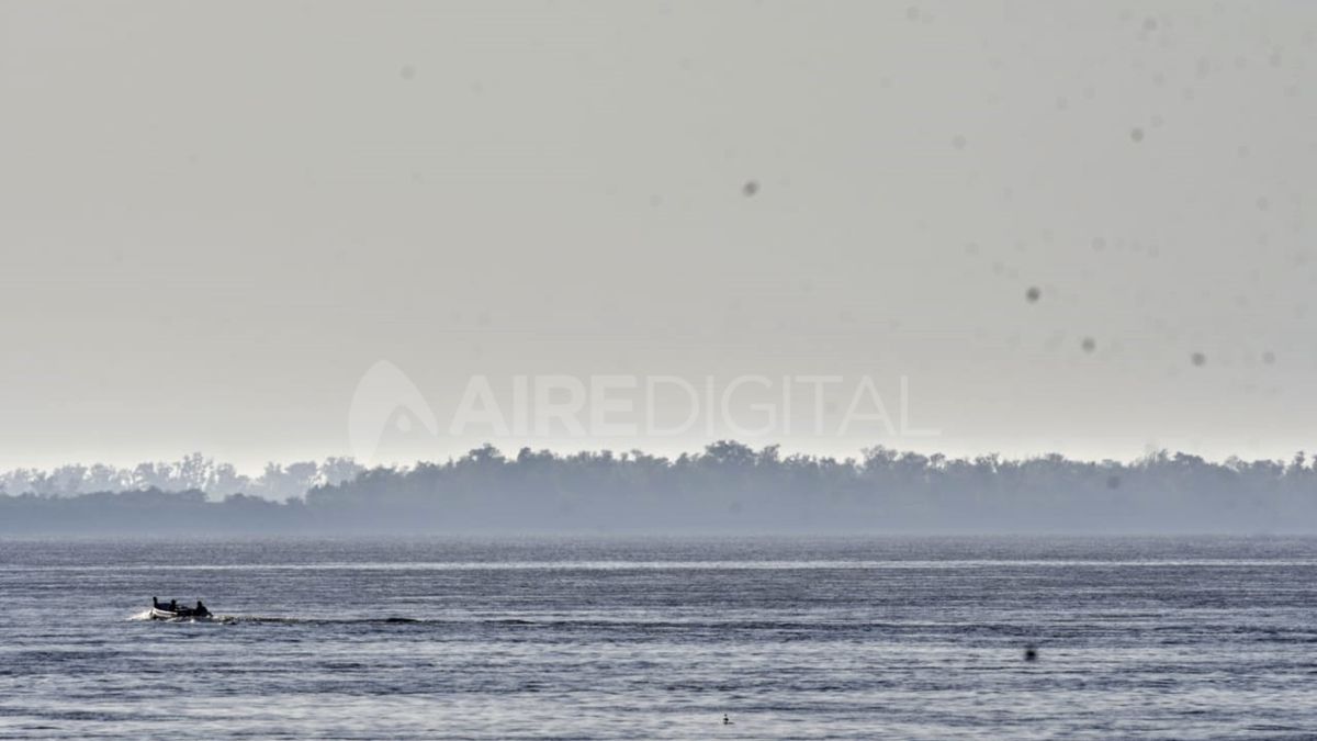 Quema de pastizales en zona de islas.