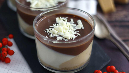 Postre de turrón y chocolate en vasitos: una receta navideña fácil y sin prender el horno