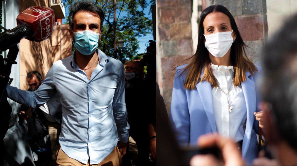 Leopoldo Luque y Agustina Cosachov como médicos de Maradona.