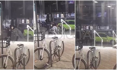 La pelea entre dos policías ocurrió este viernes frente a la Terminal de ómnibus de Santa Fe. La pelea entre dos policías ocurrió este viernes frente a la Terminal de ómnibus de Santa Fe.