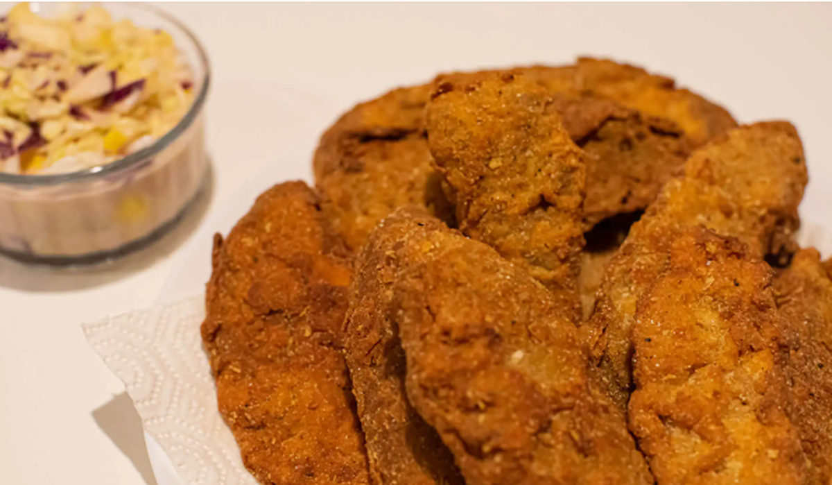 El pollo vegano es delicioso. El pollo vegano es delicioso.