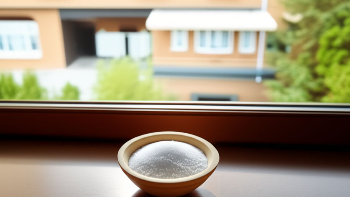 El truco con sal al lado de la ventana que pocas personas conocen.