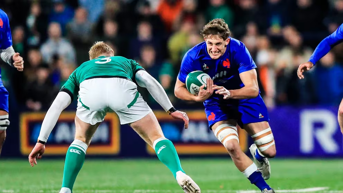 Oscar Jegou en un test match en Inglaterra en 2023 (Grosby) Oscar Jegou en un test match en Inglaterra en 2023 (Grosby) 