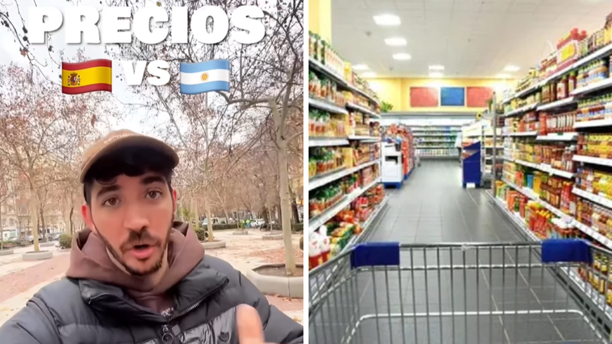Un influencer comparó los precios de España con los de Argentina.