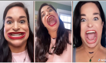 Tiene la boca más grande del mundo y gana hasta 15 mil dólares por sus videos en TikTok Tiene la boca más grande del mundo y gana hasta 15 mil dólares por sus videos en TikTok