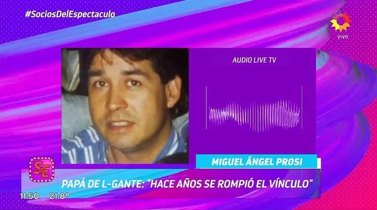 Miguel Ángel Prosi, el papá de L-Gante.