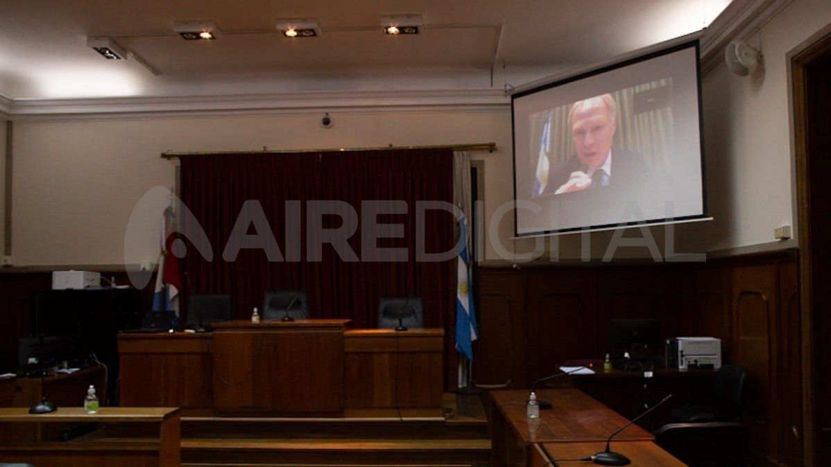 La Oficina de Gestión Judicial de Segunda instancia habilitó una sala para que la prensa pueda ver la audiencia.&nbsp;