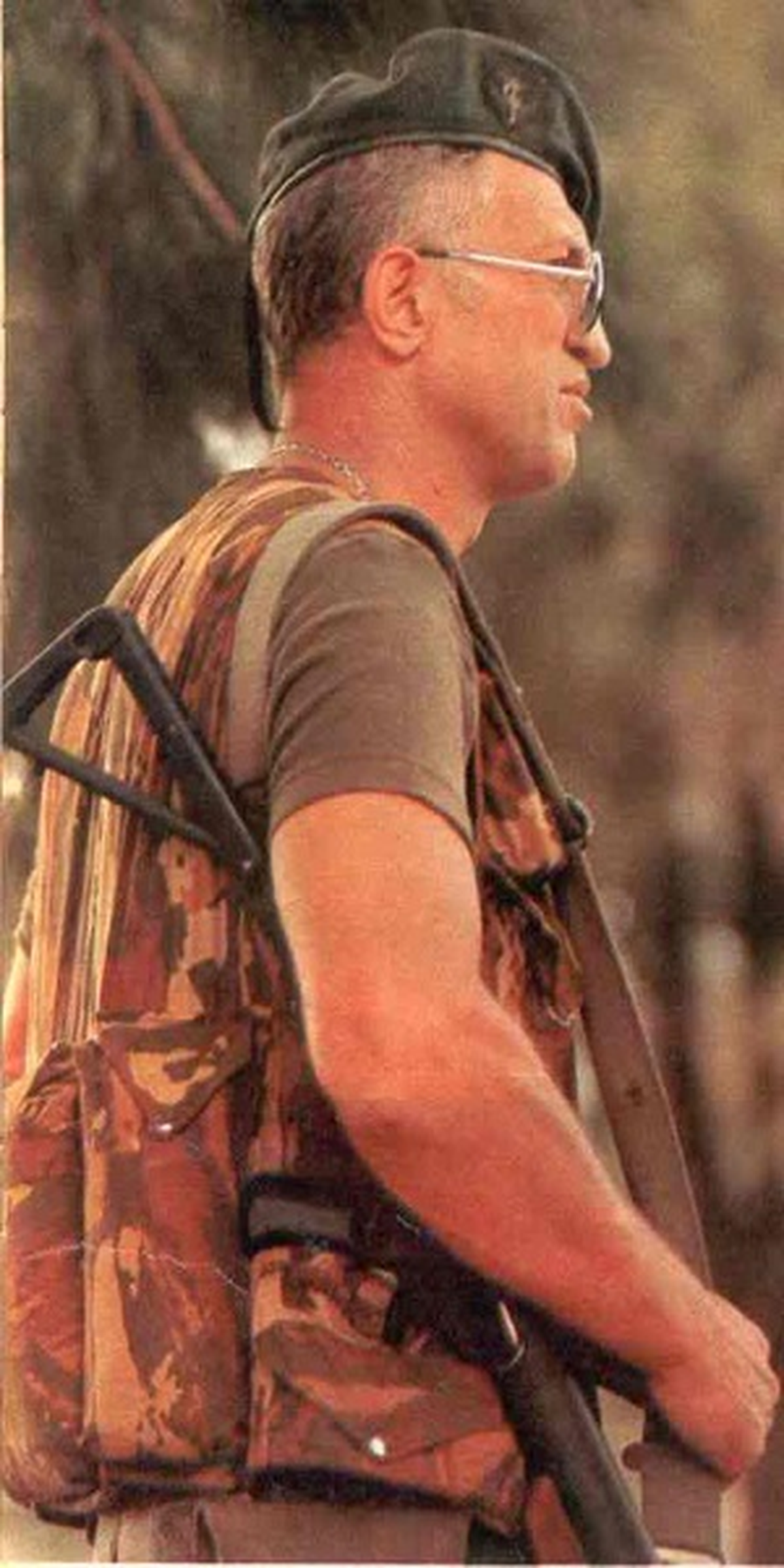 Aldo Rico en el levantamiento de Semana Santa