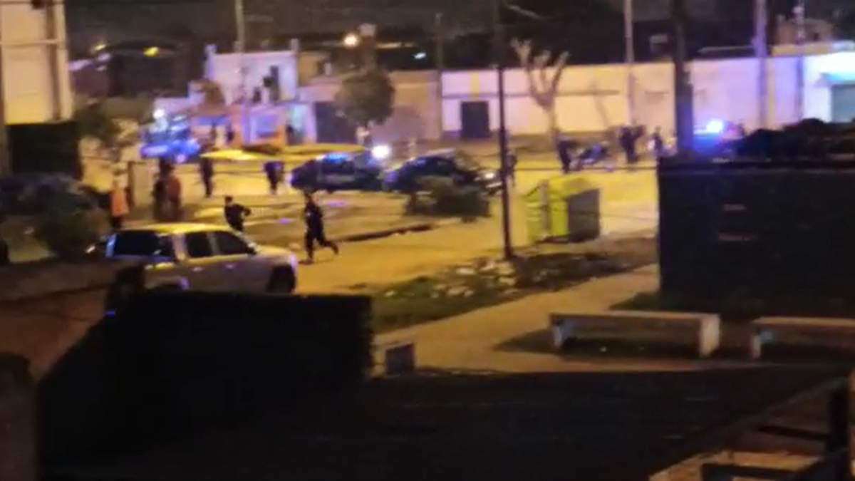 Ante la gran concentración de gente y vehículos