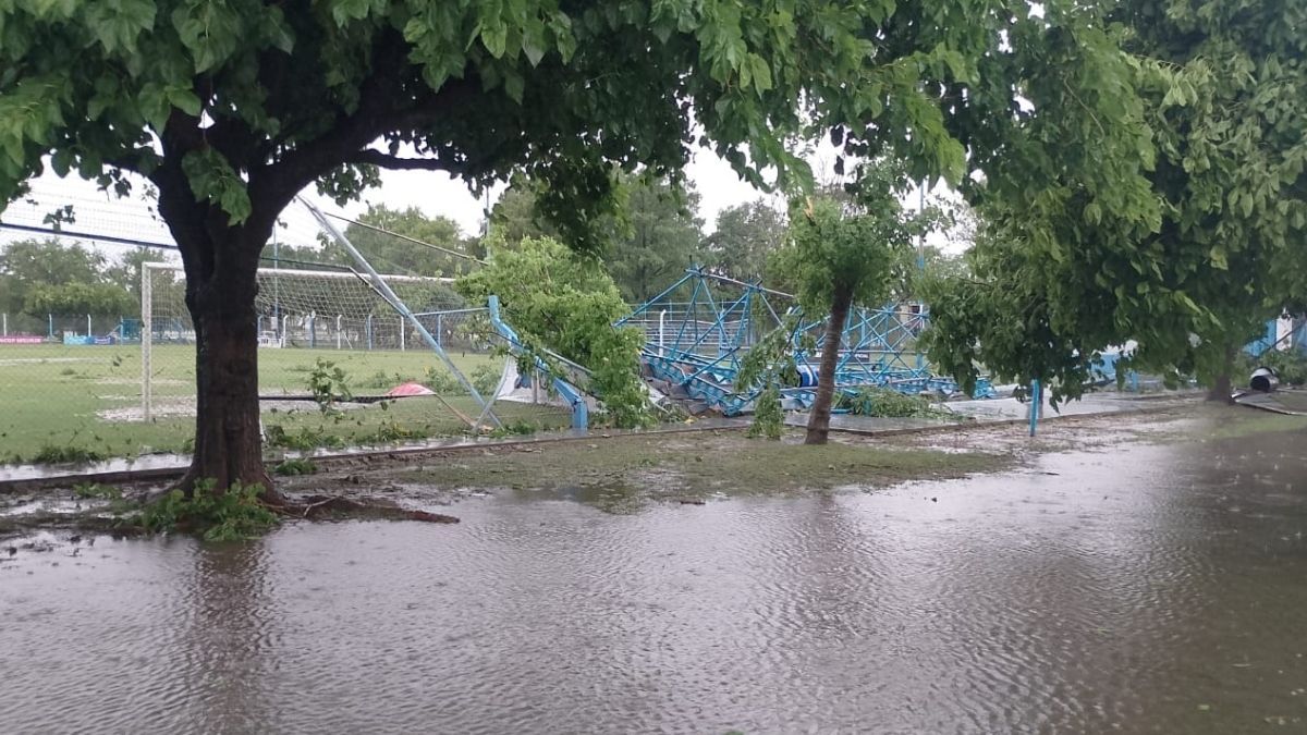 Así quedó el autódromo "Ciudad de Rafaela" tras el temporal. Así quedó el autódromo "Ciudad de Rafaela" tras el temporal.