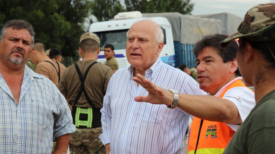 Lifschitz recorrió la zona afectada por la emergencia hídrica en el norte de la provincia