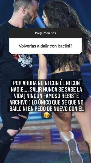 La historia de Instagram que compartió Cinthia Fernández.